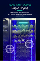 Séchoir à chaussures automatique et intelligent en acier inoxydable avec odeur d'ozone UV séchoir à chaussures électrique commercial avec 20 chaussures de Paris