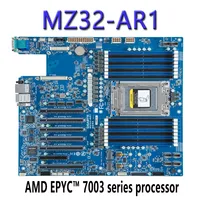 Placa Base para Servidor Gigabyte MZ32-AR1 (rev 1.0) Compatible con BIOS, Procesador AMD EPYC Serie 7003, DDR4, Puertos USB 2.0/3.0, Socket SP3/LGA