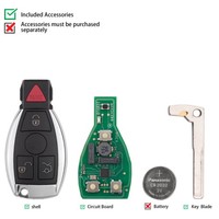 Clé télécommande intelligente universelle KEYDIY KD ZB31 3+1 boutons pour Benz Type 5 pièces/lot