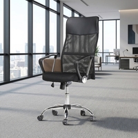 Chaise de bureau ergonomique en maille respirante, pivotante et réglable, avec roulettes, pour bureau et atelier – Vente en gros usine