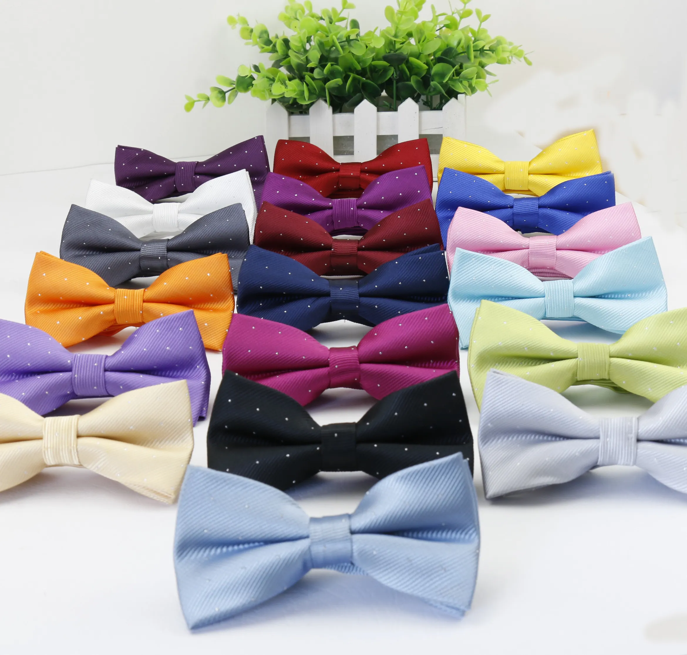 Ekose Bowties Damat Erkek Düz Moda Yıldız Gümüş Nokta Kravat Erkekler Için Kelebek Gravata Erkek Evlilik Düğün Yay Bağları