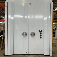 Porte de coffre-fort à double ouverture pivotante de grande taille avec serrure à empreinte digitale