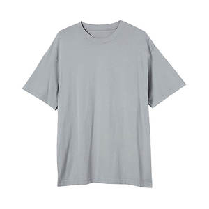 Camiseta de Verano de Diseño Urbano Casual Lisa Personalizada 100% Algodón Cuello Redondo Oversize Lisa Corta y Holgada para Hombre - Product Image 4