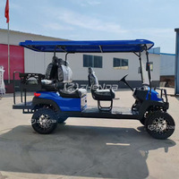 Roues de voiturette de golf de haute qualité d'usine d'origine et voiturettes de golf électriques à quatre roues et six places à bas prix en vente