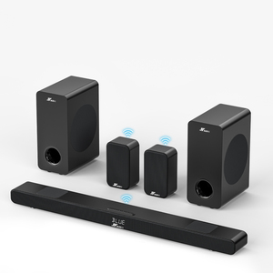 Sistema de Sonido Envolvente 5.2 de 360W para el Hogar, Barra de Sonido, 2 Subwoofers con Cable, Altavoces con ARC/Óptico/Coaxial/AUX/USB - Product Image 1