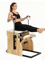 Chaise Wunda en bois de chêne écologique et durable, réglable, pour studio de Pilates, vente en gros, garantie 2 ans