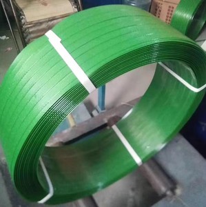 Correa de plástico para embalaje de palés, correa de plástico para embalaje en relieve verde personalizada - Product Image 1