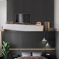 Panneau mural intérieur WPC de haute qualité, imperméable, ignifuge, en composite bois-plastique traditionnel pour salon et usage domestique