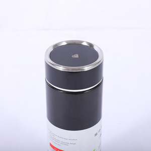 Juego de Regalo Jin Fu Fashion Cup, Termo Aislado de Acero Inoxidable 304, Forma Recta, Color Negro, Portátil, para Preparar Té - Product Image 4