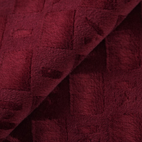 Tissu jacquard tricoté en polaire Sherpa 100 % polyester double face épais OEM/ODM pour vêtements d'extérieur/couvertures pour filles