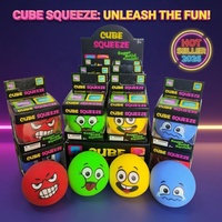 Jouet souple en forme de cube d'expressions, format poche, pour enfants, idéal pour les sacs cadeaux et la réduction du stress, jouet de bureau