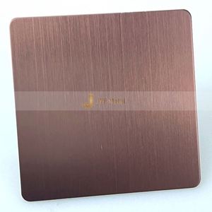 Plaque en acier inoxydable LL185 couleur cuivre antique finition brossée PVD 1,0-1,2 mm 4x8 pieds anti-traces de doigts, service de pliage disponible - Product Image 1