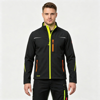 Vêtements de travail pour hommes sur mesure, vêtements de travail haute visibilité jaunes/oranges, uniformes de sécurité, veste softshell pour le travail en extérieur