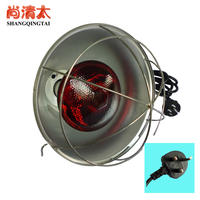 Lampe chauffante pour poulailler avec prise britannique, chauffe-poussins réglable en hauteur, pour l'élevage de volailles et le chauffage des bâtiments avicoles