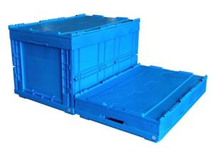 גדול פלסטיק מתקפל אחסון ארגז 900*600*420mm נע גלגלים Stackable מיכל פלסטיק ארגזי - Product Image 2