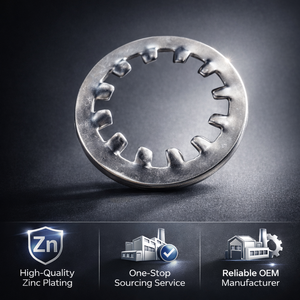 Arandelas Dentadas Zincadas, Métricas, de Alta Resistencia, con Dientes Internos, <span class=keywords><strong>IFI</strong></span> 532, Acero de Alta Carga 20Hrc, 35mm de Diámetro Exterior - Product Image 1
