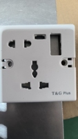 CNBW Wenzhou fábrica interruptor de pared toma de corriente CKD baquelita 5 pines enchufe Universal con luz Bangladesh PLUS