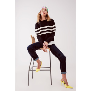 Jeans coupe droite en bleu foncé - Product Image 6