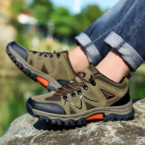 Leather Hunting Hiking <b>Boots</b> Rubber Outsole High Quality <b>Waterproof</b> Men's <b>Ankle</b> High Factory Use Comfort Steel Toe Lace-Up - Product Image 4