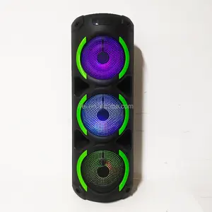 High Power Three 8 Inch speaker Wireless LED Light Party DJ Subwoofer Woofer Speaker IF-3802