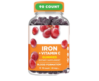 Gummies de Vitamine C et Fer Naturels à Haute Concentration, Complément Alimentaire à Croquer, Améliore l'Immunité et Fournit de l'Énergie, Vente en Gros OEM/ODM