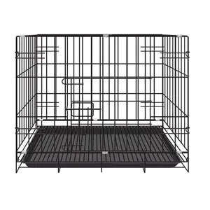 Dog Houses, Kennels Life Stages Folding Double Door Metal Dog Crate