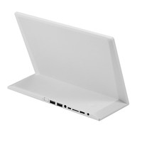 Tablette Android 10,1 pouces pour la collecte de commentaires clients, dispositif tactile de bureau en forme de L pour l'évaluation de la satisfaction client, kiosque publicitaire
