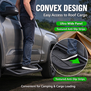 Estribos Laterales AUTOSIX para Tacoma, Land Cruiser, 4Runner, <span class=keywords><strong>RAM</strong></span> 1500 (4 Puertas) 2015-2026, Diseño de Doble Nivel, Juego Completo Deportivo de Acero - Product Image 5