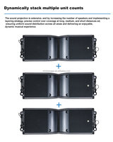 KD-208 Altavoz Compacto de Línea Activa Pasiva |   Sistema de Audio Profesional con Doble Imán de Neodimio de 8 Pulgadas y 500W RMS para Sonido en Vivo y Eventos