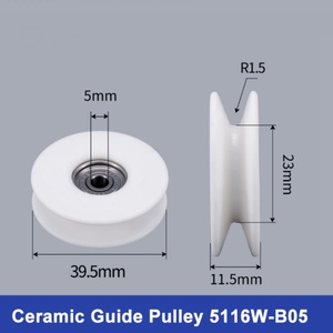 40*12mm All-ceramic Guide Wheels for Wire Drawing <b>Belt</b> Type ISO9001 Certified OEM Excellent Wear Resistance Long <b>Working</b> Life - Product Image 3