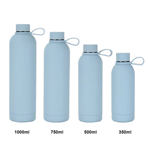 Commercio all'ingrosso personalizzato a buon mercato vernice di gomma Sport pallone sottovuoto in acciaio inox bottiglie di bevande termiche Sport bottiglie d'acqua - Product Image 3