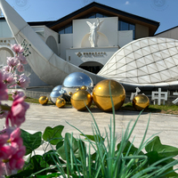 Boule de miroir géante en PVC argenté d'une qualité inégalée pour les expositions d'art Publicité commerciale Décorations de Noël