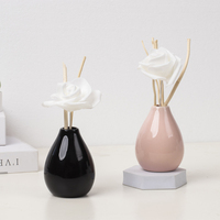 Diffuseur à bâtonnets de luxe en céramique pour la maison, ensemble de diffuseurs à bâtonnets parfumés pour la maison