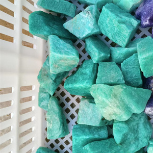 Nuovi arrivi <span class=keywords><strong>cristalli</strong></span> all'ingrosso gemma grezza di pietra adesiva blu verde amazonite pietra grezza per la decorazione - Product Image 2