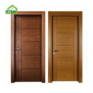 Puerta de <span class=keywords><strong>Madera</strong></span> Moderna para Dormitorio, Puerta Interior de MDF con Aislamiento Acústico, Acabado Tallado Plano, Aislamiento Acústico - Product Image 1