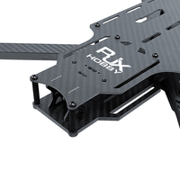 Kit de châssis de drone de course FPV RC en fibre optique et fibre de carbone sergé mat RJX A1 15 pouces
