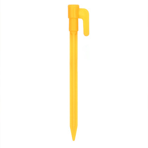 Plastic <b>Ground</b> Stakes Yellow 14.5*0.8 Tent <b>Pegs</b> Outdoor Camping Use - Product Image 5