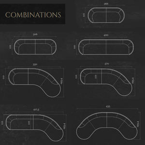 Ensemble de canapés en tissu bleu pour toute la maison, meubles de maison modernes - Product Image 6