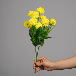 Bouquet d'hortensias artificiels à 9 têtes, fleurs en PVC multicolores, arrangement floral décoratif pour la décoration générale - Product Image 2
