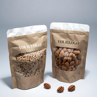 2024 Sac Alimentaire Séché Tendance, Sachet D'Emballage Refermable en Plastique pour Noix de Cajou, Pochette Verticale