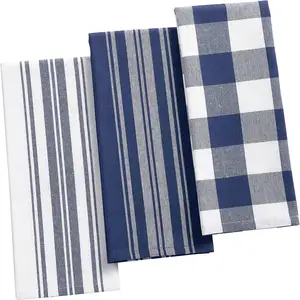 Conjunto de guardanapo com impressão personalizada, conjunto de guardanapo em pano rústico toalha de chá e guardanapo