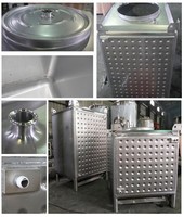 Conteneurs IBC en acier inoxydable DYE 1000L pour la vente en gros, destinés aux distilleries, vignerons et industries des boissons