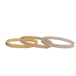 Conjunto de Joyería Personalizada Delanie, Acero de Titanio 18K, Oro Rosa, Acero con Rayas y Puntos Geométricos, Joyería de Moda - Product Image 4
