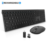 OEM Kombo Keyboard dan Mouse Nirkabel Sunyi, Desain Anti-kapal Super Tipis untuk Desktop Rumah dan Kantor