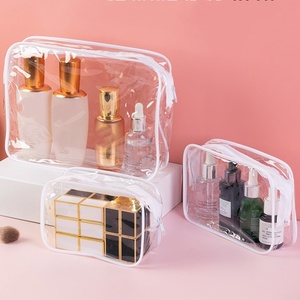 Wholesale Portable Cosmetic Bag <b>Storage</b> Transparent Waterproof Travel Wash Bathroom Organizer - Product Image 3