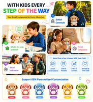Juguete de Peluche Interactivo con IA Inteligente para Perros, 66 Idiomas, 16 CM, Poliéster, Logotipo Personalizado, OEM, ODM, Juguetes Educativos Robóticos para Niños Unisex