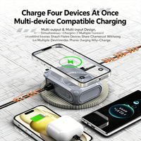 XTAURI 15W Magnétique + 22.5W Charge Rapide, Batterie Externe Portable Mini 10000mAh avec 2 Câbles, Station d'Alimentation