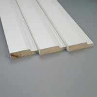 Décoration intérieure en bois Moulure de plinthe en bois massif Moulure de fond de plinthe de plancher