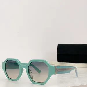 Lüks tanınmış marka tasarımcısı güneş gözlüğü yüksek kaliteli asetat polarize güneş gözlüğü kadın erkek sekizgen güneş gözlüğü