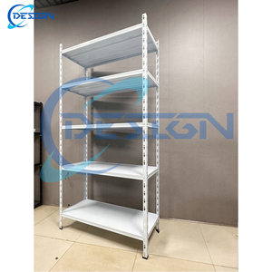 Giá thiết kế đa mục đích có thể điều chỉnh đinh tán Kệ 5 lớp Kho Giá kim loại khung thép góc tráng nhà bếp lưu trữ giá - Product Image 6